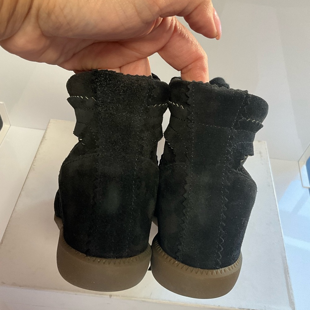 Isabel Marant Bobby Black Suede Leather Sneakers - Picture 7 of 14